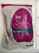 L'eggs Silken Mist Silky Sheer Leg Pantyhose 4 Pack Misty Taupe Control Top Sz B