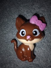 Vintage Barbie Pet Vet 1996 Brown Kitty Cat Pink Bow Figure Accessory Toy