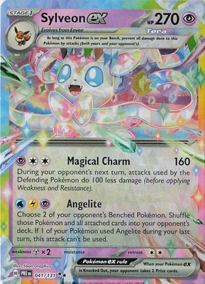 #ad Sylveon ex Double Rare SV: Prismatic Evolutions 041 131 NM Holo $3.99
