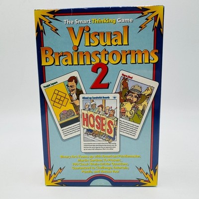 Visual Brainstorms 2: Brainteaser 100 Question Card Game Logic NIB