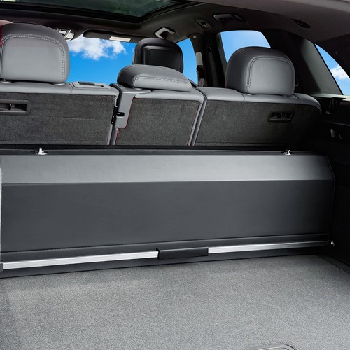 XCF XXL Leather Car Trunk Organizer with  Lid & Ergonomic Handle for SUV, 40.5in