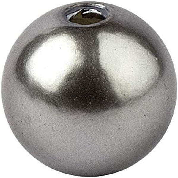 Perlen Zum AuffäDeln, Perlmutt-Perlen Mit Loch (Silbergrau, 6 Mm - 150 StüCk)-image