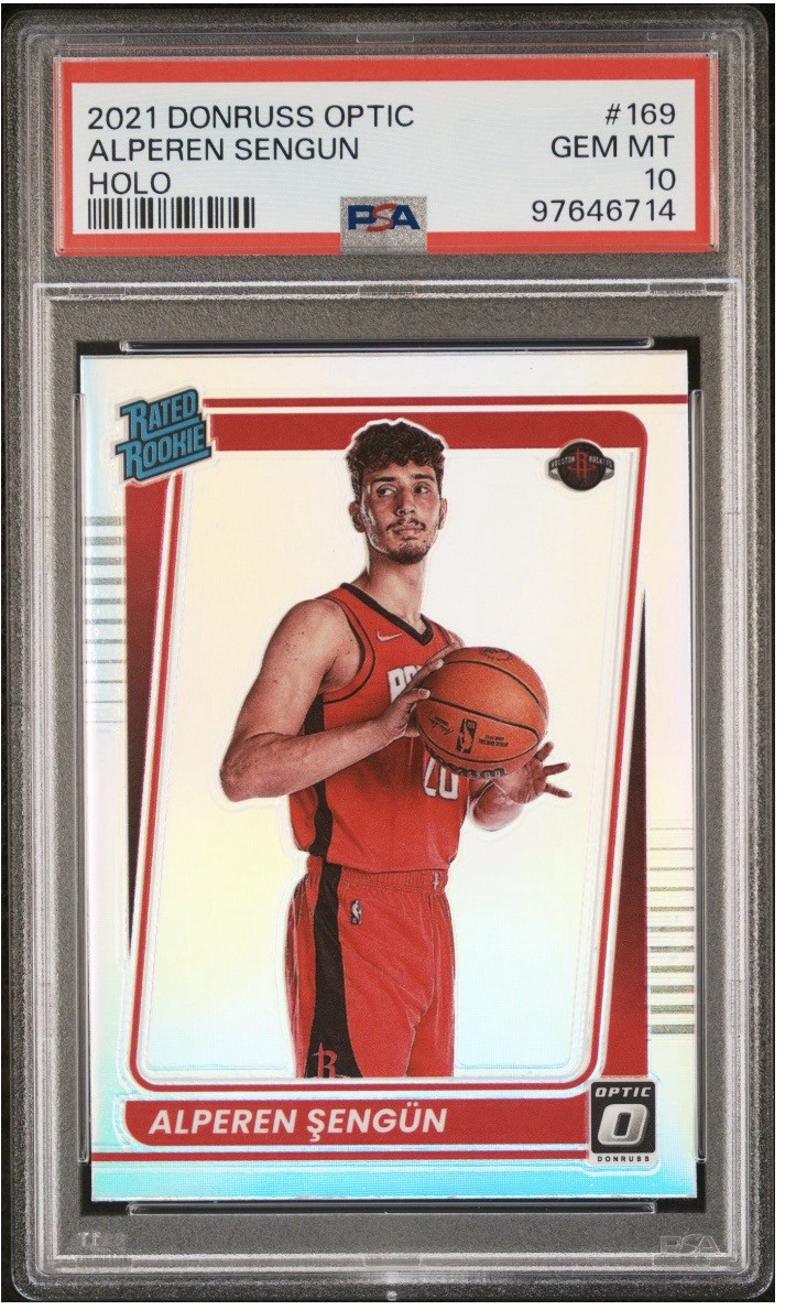 2021-22 Donruss Optic - Rated Rookie Alperen Sengun RC #169 Holo Prizm PSA 10