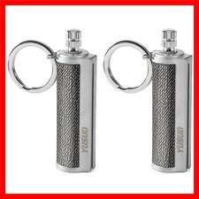 2 Pack Permanent Match Infinity Lighter with Multitool Keychain, Reusable Wat...
