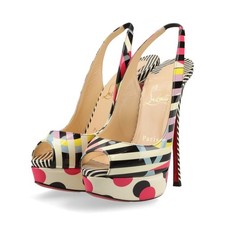 Christian Louboutin Slingback Patent Leather Strap Pumps Women  s Size 35 US 5