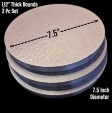XPS Foam ROUNDS 1/2" Thick X 7.5" Diameter Diorama Base Modeling Creafts 8852