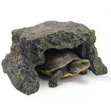 BNOSDM Reptile Hideout Rock,Tortoise Hide Cave,Resin Rock,Lizards Hideaway,Tu...