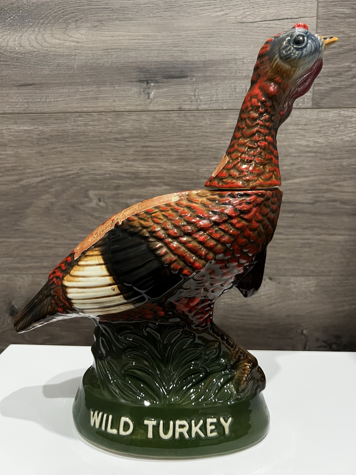 Austin, Nichols 1971 Wild Turkey Whiskey Ceramic Empty Liquor