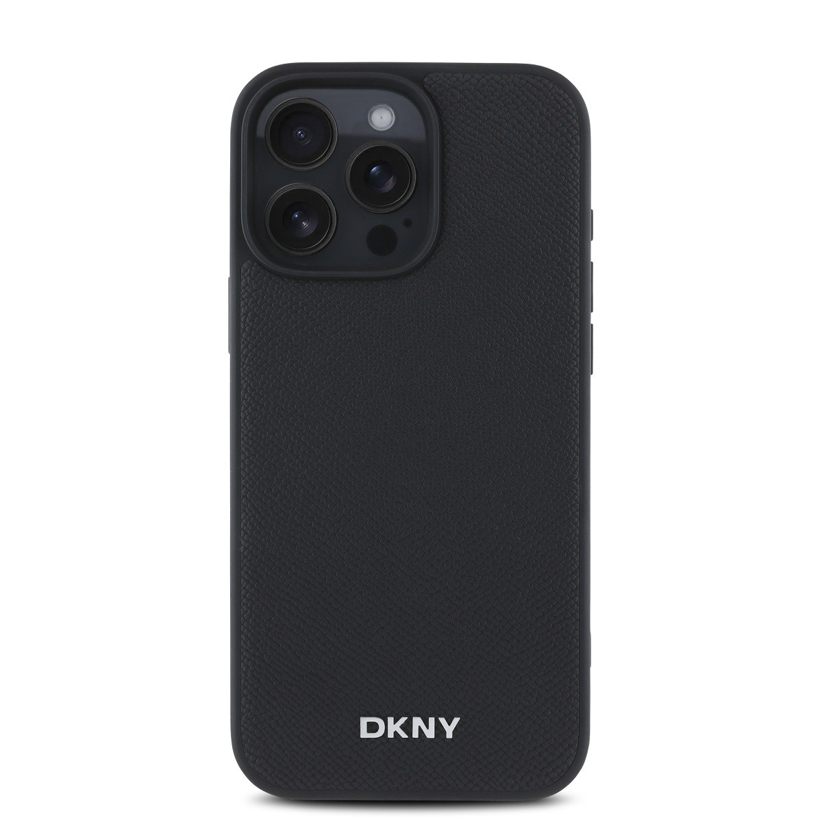 Coque iPhone 16 Pro DKNY rigide antichoc housse de protection argent