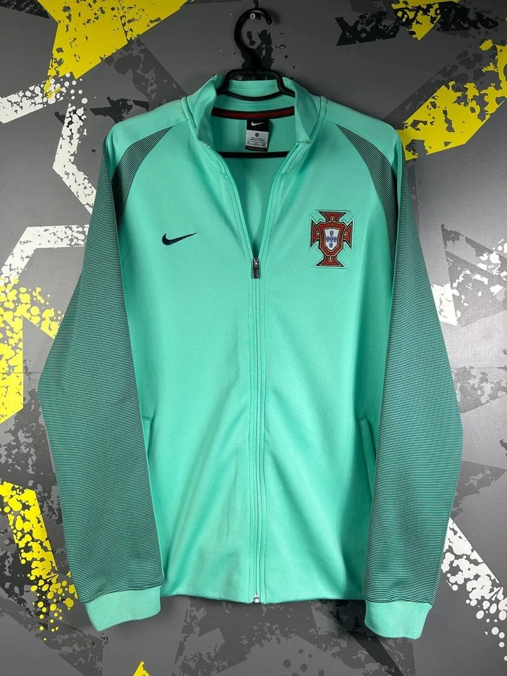 葡萄牙队训练足球足球夹克绿色耐克男式 XL 码 ig93 — 第 2/4 张图片