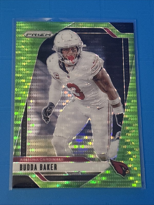 Budda Baker 2024 Panini Prizm - Neon Green Pulsar Prizm #5
