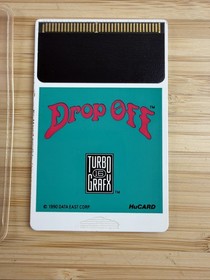 Drop Off Turbo Grafx 16 Video Game Manual Video Game CIB