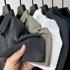 Men's Breathable Summer Polo Shirt Short Sleeve Business Casual Solid Top Gift