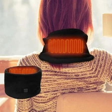 USB Electric Heating Scarf Neck Warmer Pad for Cold Winter Outdoor Sports Unisex