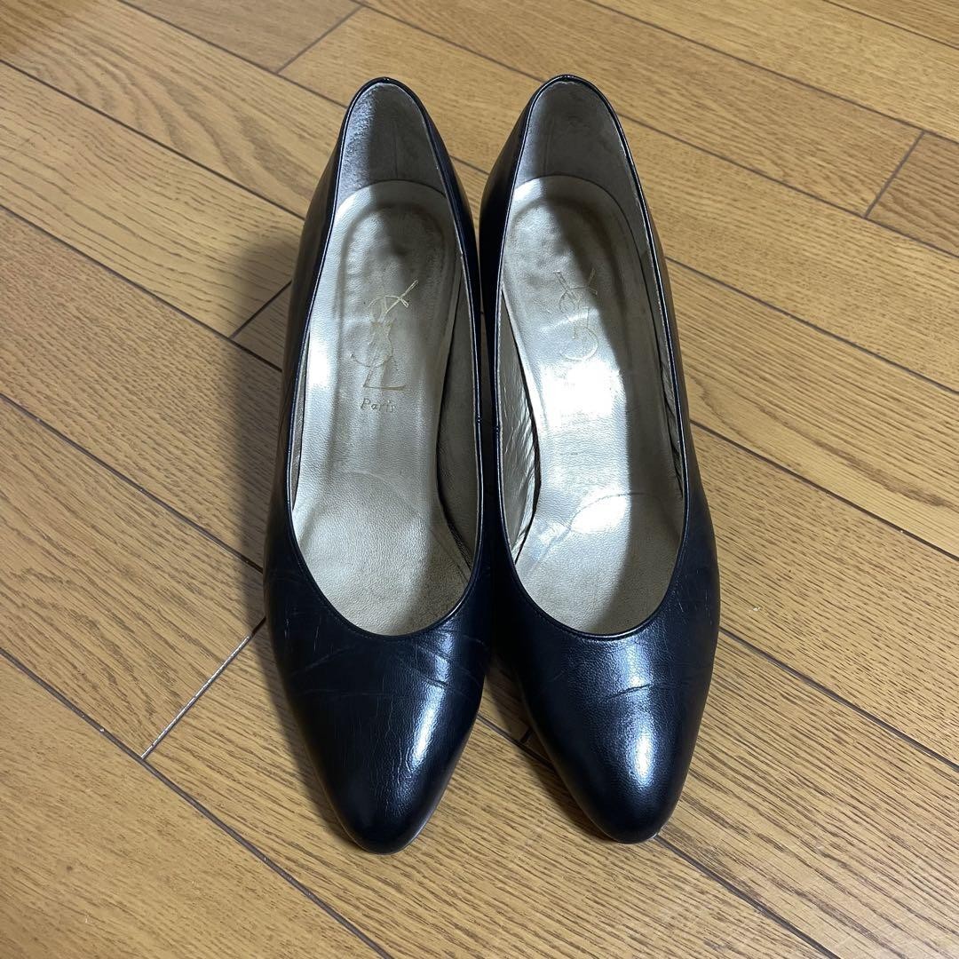 Autentiche decolte Yves Saint Laurent tacco pelle colore nero taglia 36 5 donna