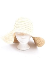 H&M Strohhut Damen Hut Gr. DE 58 sandbraun Casual-Look