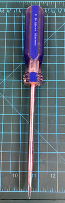 #ad VTG Power Kraft Flathead Screwdriver Long Shaft Slotted Steel 84 4610 $9.98