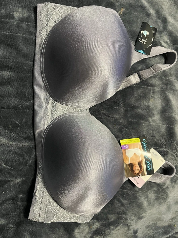 Sujetador Vanity Fair para mujer 44D azul hermosos beneficios suavizado inalámbrico 71371 Foto 3 de 4
