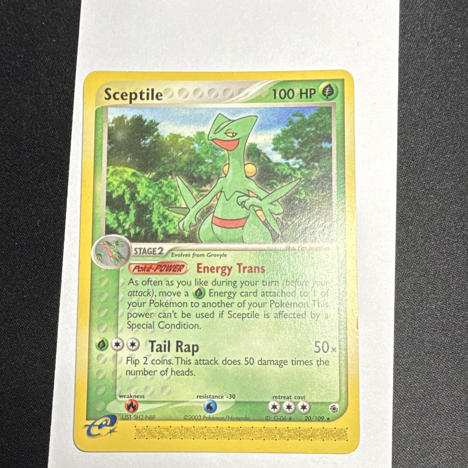 Pokemon Co. Sceptile 20/109 EX Ruby & Sapphire Rare Regular 2003 - LP