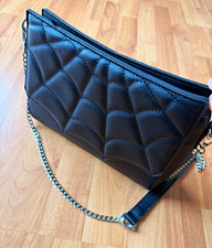 Damen Umhängetasche/Clutch schwarz gesteppt ...