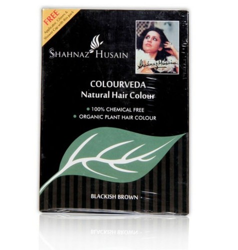 Shahnaz Husain Colourveda Natural Hair Colour (Blackish Brown ) 100 g | pack 2