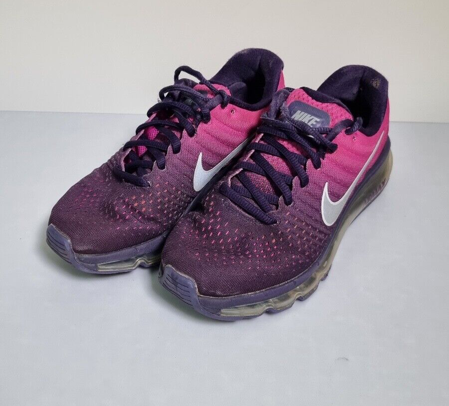 Nike Air Max 2017 Women's Trainers Size UK4 Purple &Pink Lace Up Trainers  (C7)