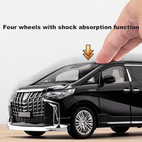 1/18 Toyota Alphard Diecast Model Car Toy Collectible Sound Light Kids Gifts Toy - Picture 10 of 14