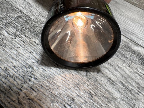 Linterna Mag-Lite 3 D-Cell vintage 12" aluminio negro hecha en EE. UU. - Imagen 7 de 16