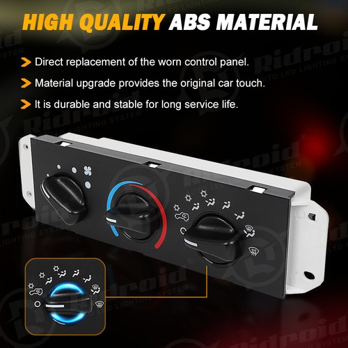 AC Heater Climate Control Unit Switch For 2005-2006 Jeep Wrangler 55056558AA - Picture 8 of 12