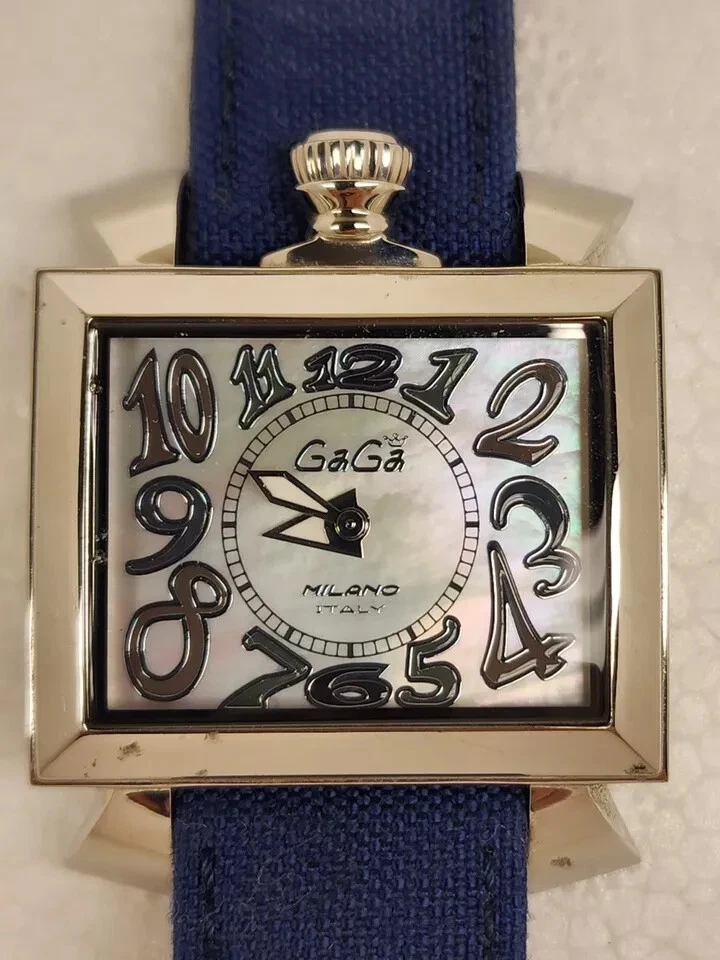 Reloj Cuadrado GAGA MILANO NAPOLEONE BREVETTATO Edición Temprana Raro Ref N 5373 FUNCIONA Foto 4 de 4