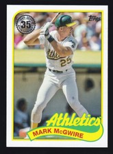 2024 Topps Series 1 #89B-53 MARK McGWIRE 1989 Topps Baseball Throwback Insert