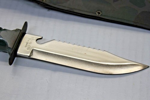 1980's Rambo Survival Knife w/Compass, Sheath & Survival Kit Made In Taiwan - Picture 10 of 19
