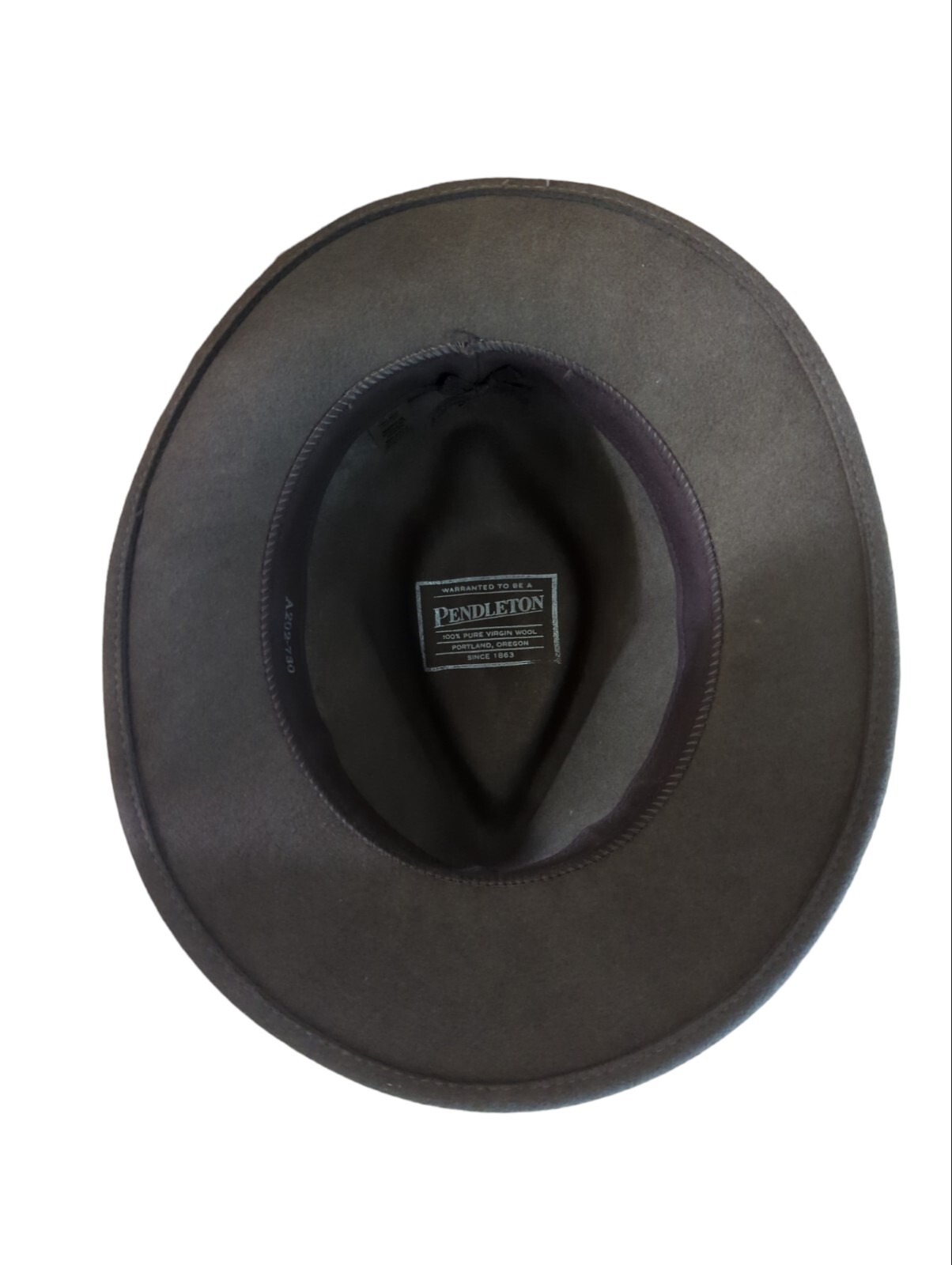 Pendleton Wool Fedora Hat Brown Braided Horse Hai… - image 9