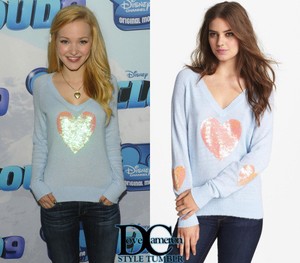 sequin heart sweater