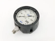 New Wika 9834049 Glycerin Gauge 300 PSI 1/2" NPT 233.34 4.5" - No Box