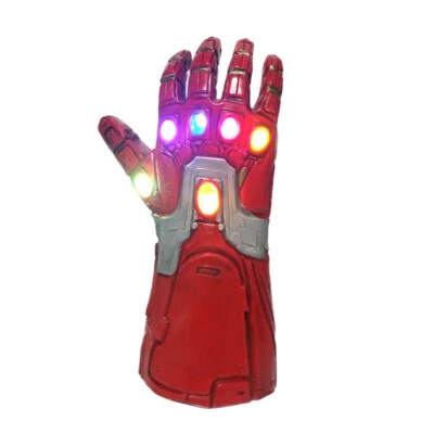 MARKENLOS Kinder Iron Man Thanos Handschuhe Avengers Infinity Krieg Gauntlet mit LED