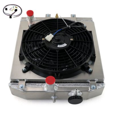 Fit 92-2000 Honda CIVIC EG EK/DEL SOL/ INTEGRA 4 ROW Radiator+Shroud Fan+Relay.