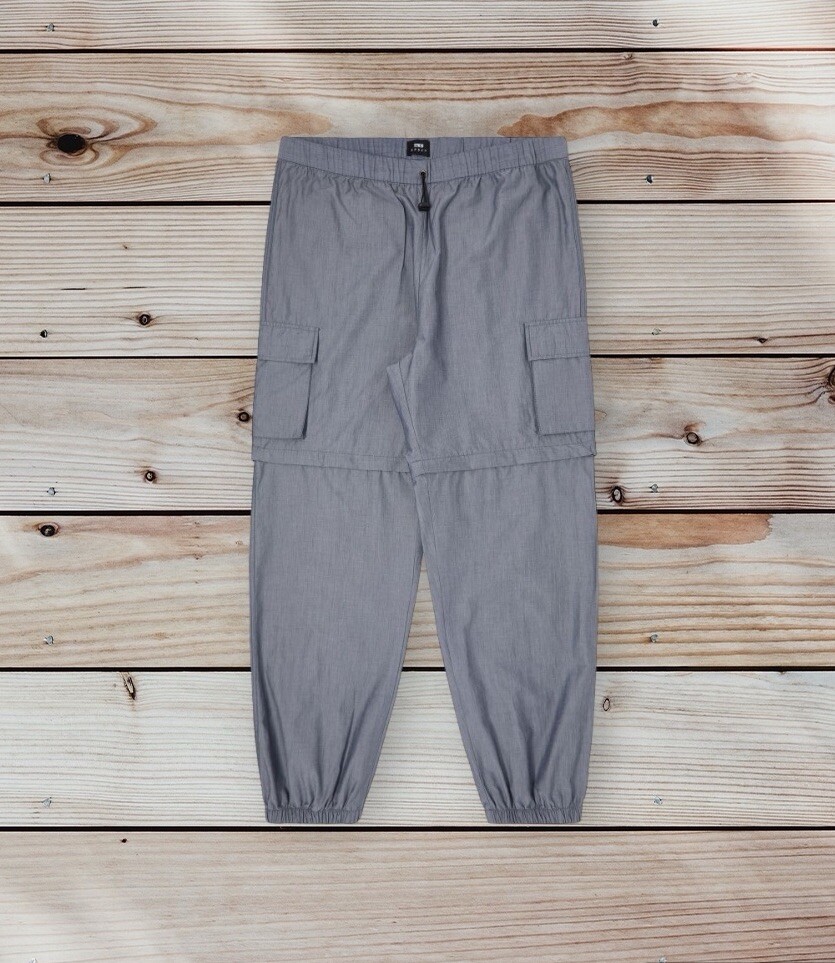 Edwin Cargo Parachute Pant Blue Garment Washed Chambray Size L RRP £160