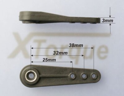 Gabriel - XTorque CFK Servoarm - Hitec - 38mm