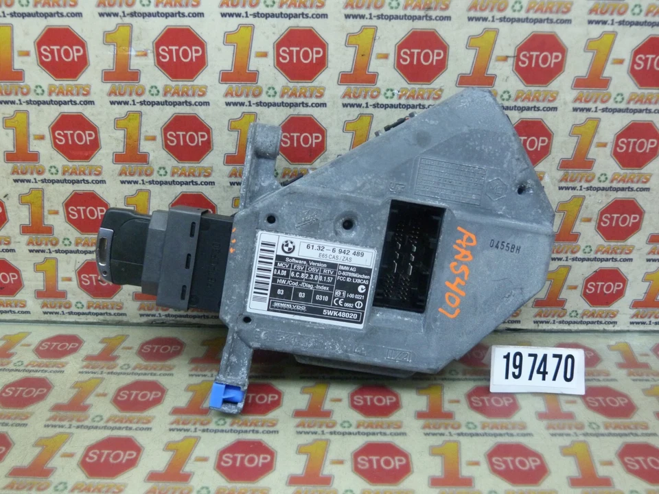 BMW 750i 2006 2007 2008 conjunto interruptor de encendido 61-32-6-942-489 OEM Foto 3 de 4