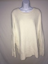 White stag women's sweater soft Scoop neck White size options