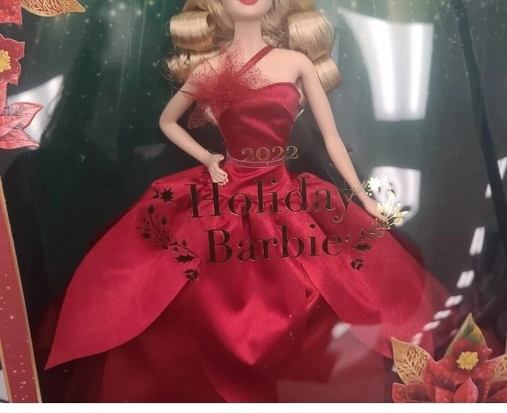 Barbie Holiday 2022 Llegadas por NAVIDAD Signature Rubia Dorado, Edición Limitada Foto 3 de 4