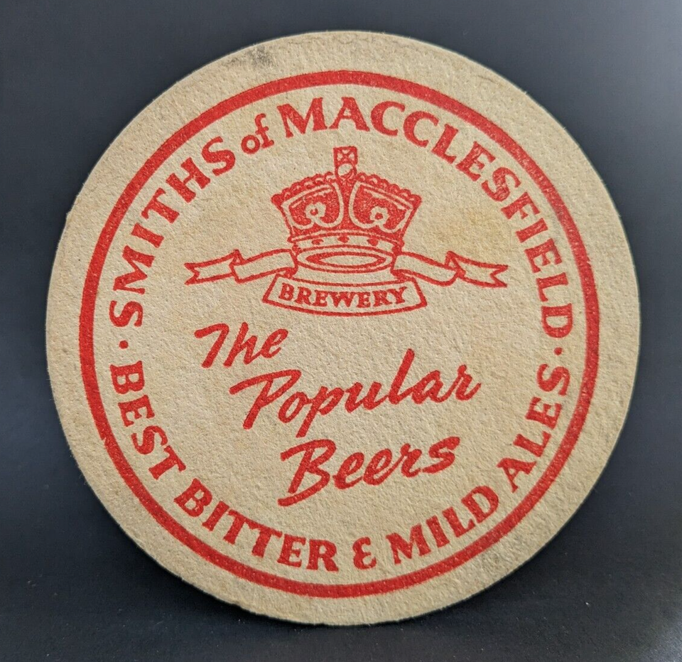 BEER MAT Smiths of Macclesfield (W. A. Smith & Sons Ltd.) eBay