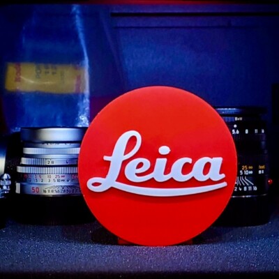 Leica Logo Sign 3D Printed For Camera Decorative Display