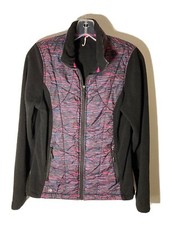 Ideology Womens Size S Full Zip Space Dyed Fleece Jacket