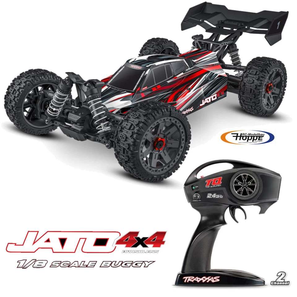 Traxxas TRX90154-4-Rouge Traxxas Jato 4x4 BL-2S Brushless 1/8 Buggy 4x4 RTR - Photo 1/4