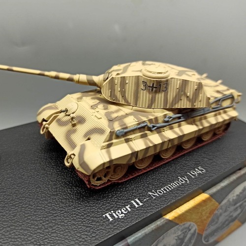 14cm Alloy 1/72 WWII Normandy German Army King Tiger Heavy Tank Model Gift - Picture 8 of 13