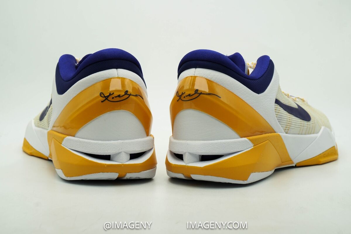NIKE KOBE 7 NEW SIZE 12 LAKERS HOME WHITE CONCORD DEL SOL NIKE KOBE 7 NEW SIZE 12 LAKERS HOME WHITE CONCORD DEL SOL