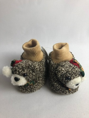 Baby Animal Booties Toddler 3D Furry Non-Slip Sole Indoor Shoes CHOOSE 2x PAIRS! - Picture 6 of 19