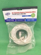 SVAT 60  Security Camera Extension Cord CVW62 4 PIN DIN Female to Male Wire